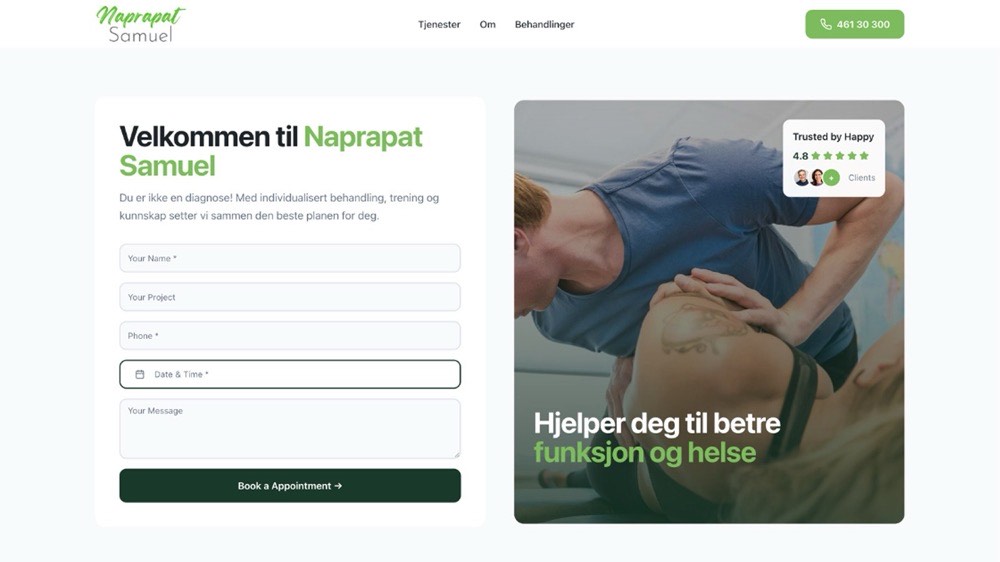 Naprapat Samuel - Site web