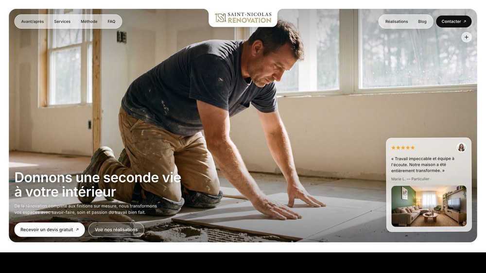 Saint-Nicolas Rénovation — Website